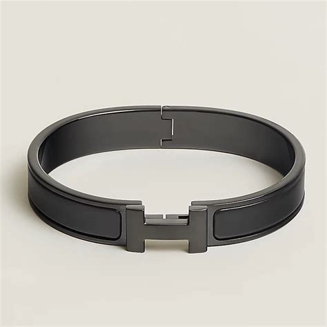 matte black hermes bracelet|Hermes enamel bracelets for women.